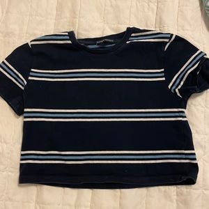Old Brandy Melville stripped cropped t shirt